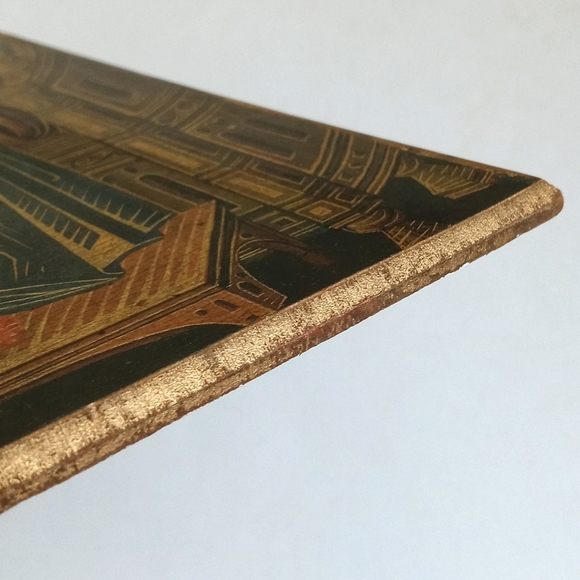 Vintage Madonna and Child on Curved Throne Painting Andrew W. Mellon Collection - Picture 9 of 12